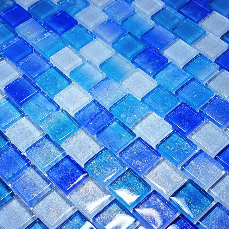 Surf, 1" x 1" - Glass Tile