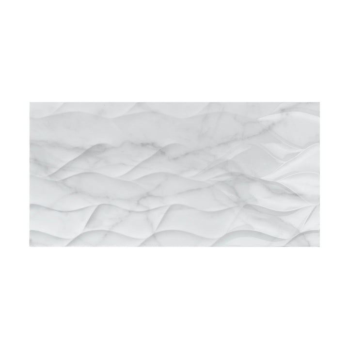 Terreno Matte Marble Pitch, 12" x 24" Ceramic Tile | Wall Tile