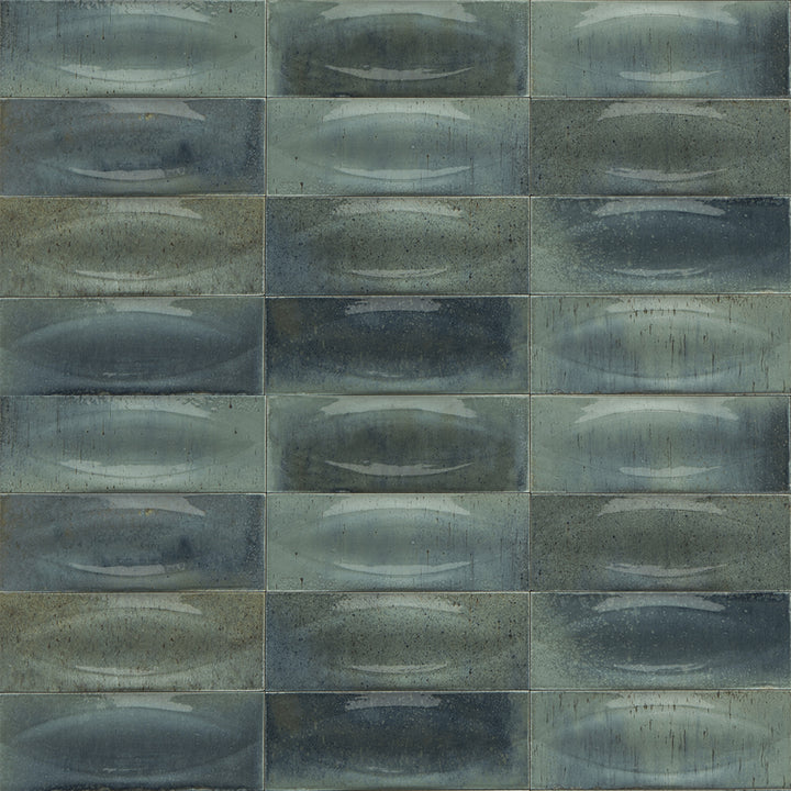 Turchese Glossy, 3" x 8" Eye Deco | EMCGLEETURCEYE | Porcelain Pool Tile