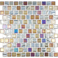 Fusion Black T, 1" x 1" Brick - Glass Tile