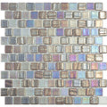 Fusion Grey T, 1" x 1" Brick - Glass Tile