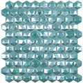 Diamond Turquesa 3D, Hexagon Mosaic - Glass Tile