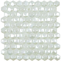 Diamond White 3D, Hexagon Mosaic - Glass Tile