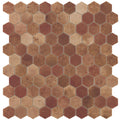 Terra Cotto Beige, Hexagon Mosaic - Glass Tile