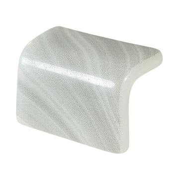 Step Convexo 5600 Pearl 1.5" | STEP 5600 PEARL | Glass Trim Tile Piece