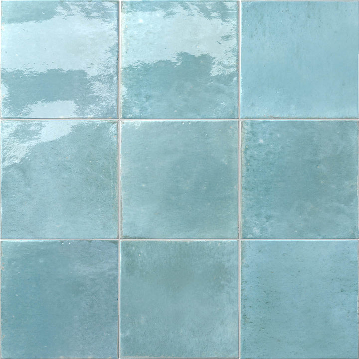 Agadir Agua, 5.8" x 5.8" | Porcelain Tile for Interiors & Exteriors