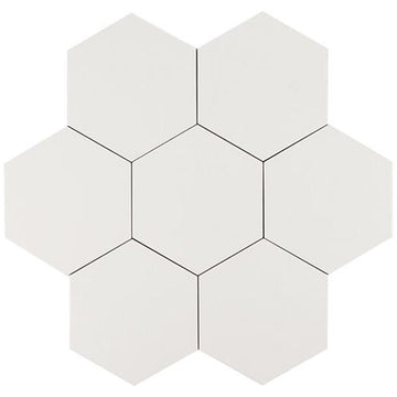 Albatross Cream Hexagon Ceramic Tile
