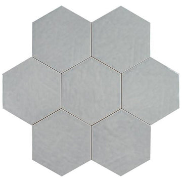 Albatross Gray Hexagon Ceramic Tile