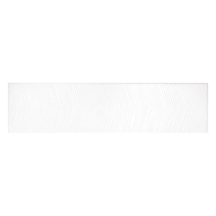 Albatross White Deco, 3" x 12" Ceramic Tile | Kitchen Backsplash & Bathroom Tile