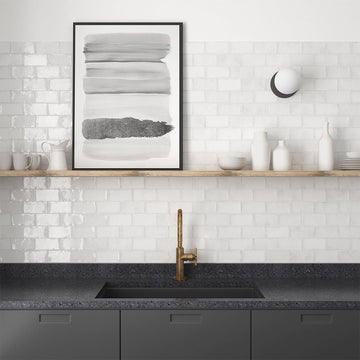 Altea White, 3" x 6" Ceramic Tile | Zellige-Look Tile