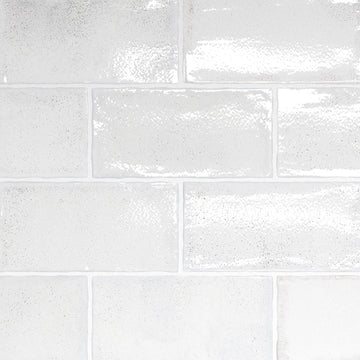 Altea White, 3" x 6" Ceramic Tile | Zellige-Look Tile