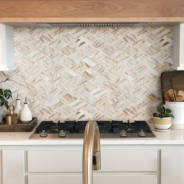 Angora Natural Stone Mosaic Tile | MSI