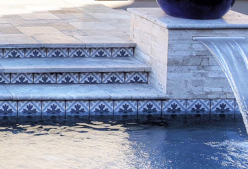 Aquatica Patterned Waterline Tile