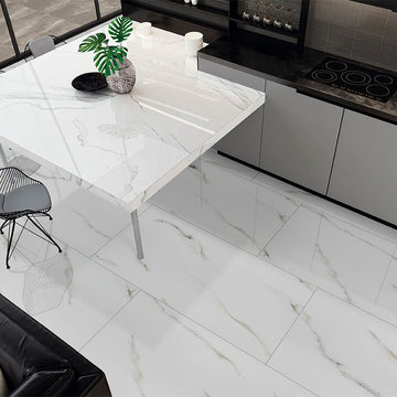 Aria Bianco, 24" x 48" Porcelain Tile | NARIBIA2448P | Tile by MSI