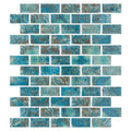 Arrecife Green, 1" x 2" - Glass Tile