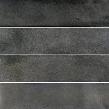 Ash Black Field, 3" x 12" Porcelain Tile | Artistry in Mosaics