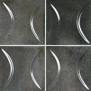 Ash Black Relief, 6" x 6" Porcelain Tile | Artistry in Mosaics