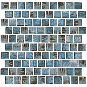 Aspen Blue, 1-1/8" x 1-1/8" | TOKYO-102 | Porcelain Pool Tile