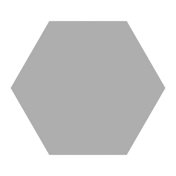 Basic Silver, Hexagon Porcelain Tile | Floor & Wall Tile by IWT Tesoro