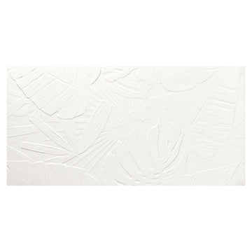 Bellagio White Lecco Deco, 24" x 48" Ceramic Tile | 3D Wall Tile