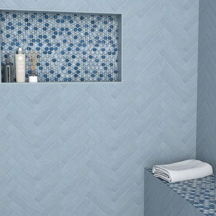 Beyond The Sea, 2" x 10" Ceramic Tile | Zellige-Look Backsplash Tile