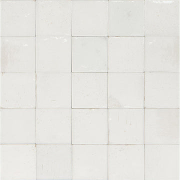 Bianco Glossy, 4" x 4" | EMCGLEEBIAN44 | Aquatica Porcelain Pool Tile