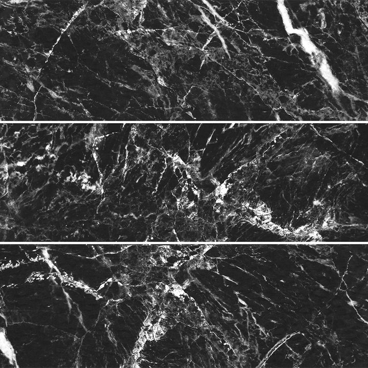 Black Glossy, 6" x 24" Porcelain Tile | Pool Waterline Tile