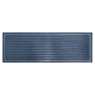 Blu Groove, 4" x 12" Porcelain Tile | Floor & Wall Tile by IWT