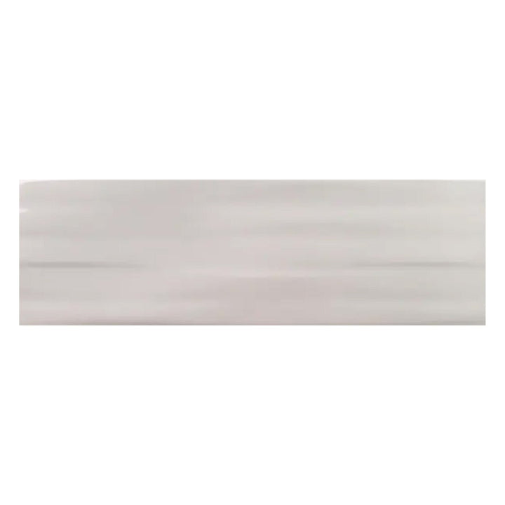 Buteo Gray Glossy Tide Deco, 5" x 16" Ceramic Tile | Kitchen Backsplash Tile