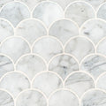 Calacatta Cressa Blanco Scallop - Stone Tile