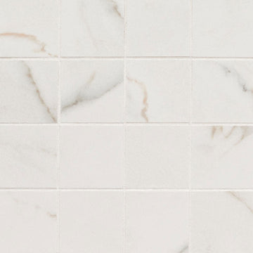 Calacatta Lucca Matte, 3" x 3" | Porcelain Floor & Wall Tile by MSI