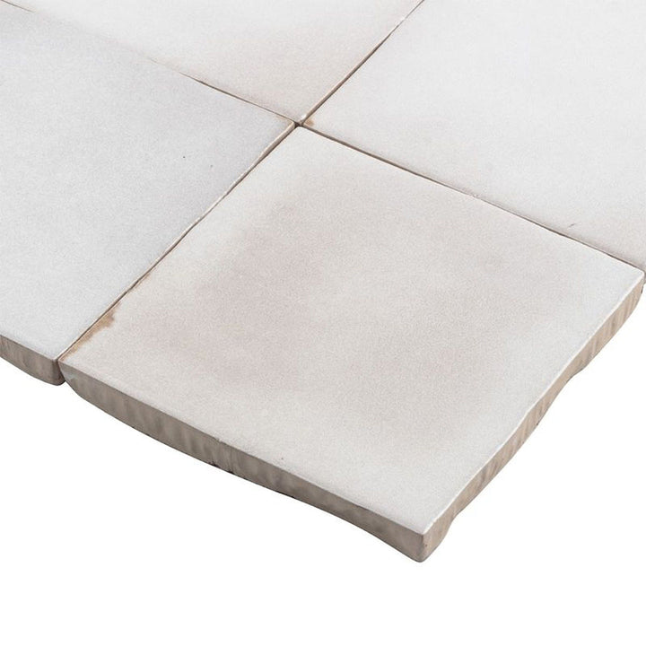 Canvas Zellige, 4" x 4" Ceramic Tile | Kitchen Backsplash Tile