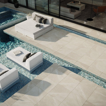 Cape Cod Ivory, 24" x 24" 2CM | U.S. Outdoor Porcelain Pavers