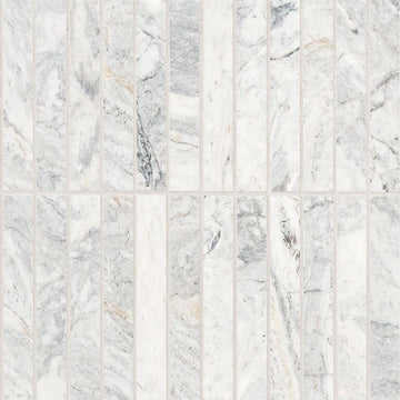 Capri Blue Stacked 1" X 6" Stone Tile | Kitchen Backsplashes and Bathroom Tile