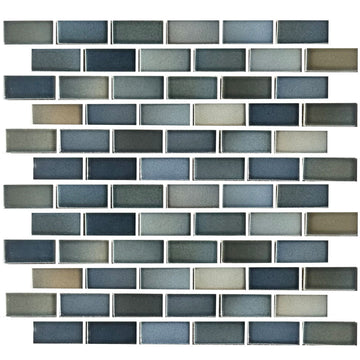 Captain Blue, 7/8" x 1-7/8" | GLASSTEL-13 | Fujiwa Porcelain Pool Tile