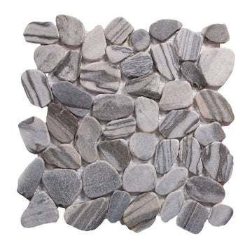 Cat's Eye, Pebble Tile | Shaved Pebble Mosaics | Natural Stone