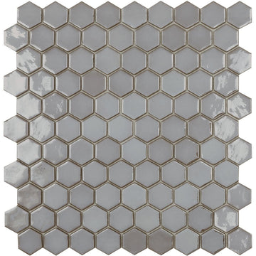 Coffee, Hexagon Glass Tile | Mosaic Tile by Vidrepur