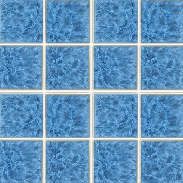 Crystal Blue, 3" x 3" | TITAN-331 | Fujiwa Porcelain Pool Tile