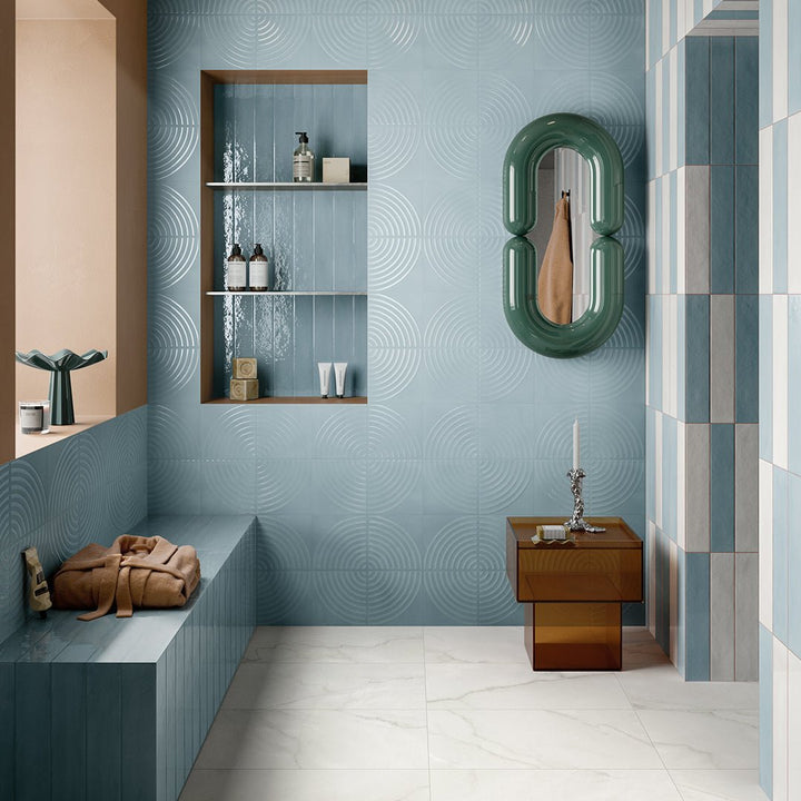 Currents Seagrass, 8" x 8" Porcelain Tile | Backsplash & Pool Tile