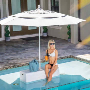 Splash Dash Bench with Umbrella Hole and Cupholders