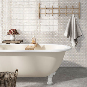 Dekora Encaustic, 5.2" x 5.2" Ceramic Tile | Patterned Tile by MSI