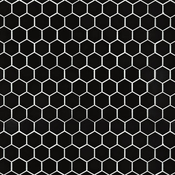 Domino Matte Black, Hexagon Mosaic | Kitchen & Bath Tile by MSI