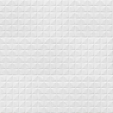 Dymo White Checkered Ceramic Tile | Kitchen backsplash, Shower, and Wall Tile