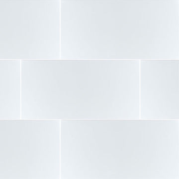 Dymo Wavy White, 12" x 24" Ceramic Tile | Kitchen Backsplash Tile