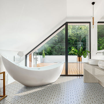 Elora, 8" x 8" Porcelain Tile | NZARELO8X8 | Patterned Tile by MSI