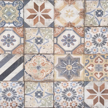 Finca Vigi Mix, 8" x 8" Porcelain Tile | CIRHAVAFIN88 | IWT Deco Tile