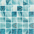 Forest Aqua, 2" x 2" - Glass Tile
