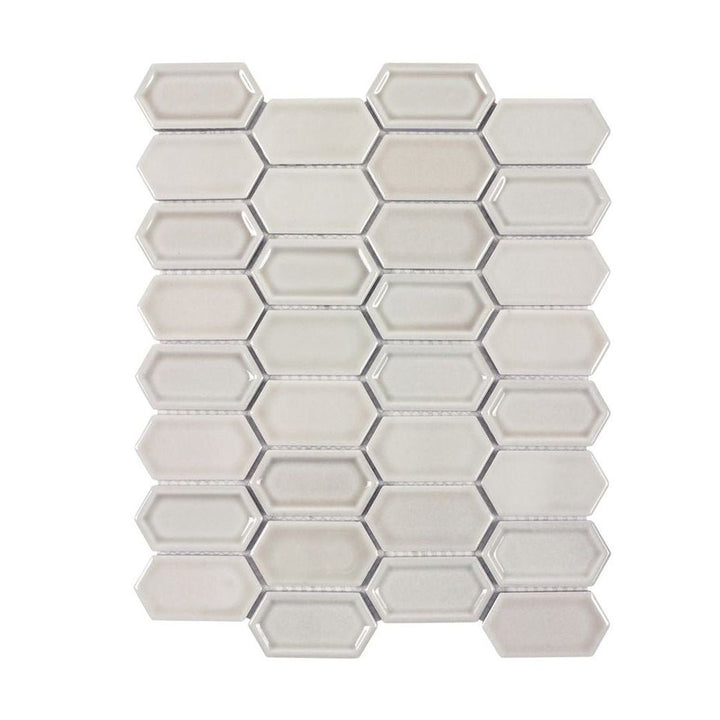 Framework Pewter, Hexagon Mosaic | Ceramic Tile by Anthology