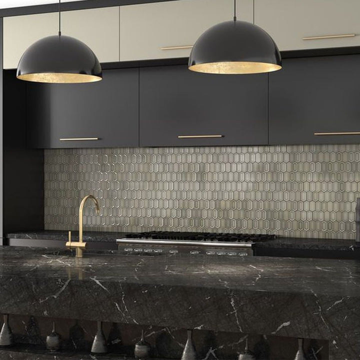 Framework Plains, Hexagon Mosaic | Ceramic Tile by Anthology