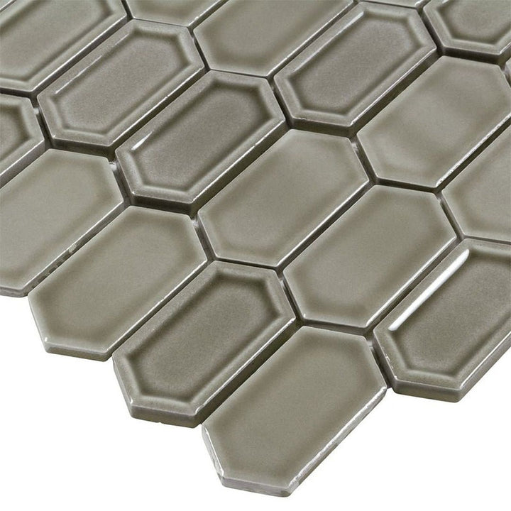 Framework Plains, Hexagon Mosaic | Ceramic Tile by Anthology